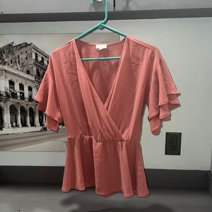 Red Blouse Size Small